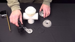 Spa Hot Tub Diverter Handle & Cap 3 5/8" Wide Black Smooth Universal Hot Tub