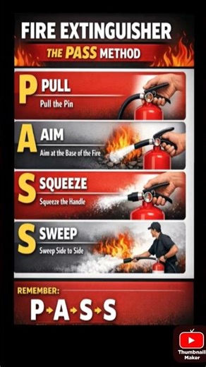 Fire extinguisher the pass method,#safetyfirst ##electricalsafety 🧯🧯🧯🧯🧯🧯🧯🧯🧯🧯🧯🧯🧯🧯🧯🧯