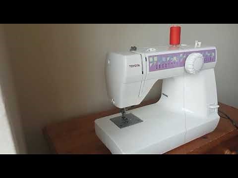 TOYOTA DC 30 SEWING MACHINE Threading and stitching