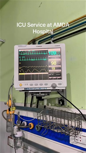 The ICU service at AMDA Hospital is committed to providing critical and life-saving care with advanced monitoring and dedicated teamwork. Our team ensures 24/7 Quality care.#