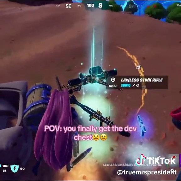 Getting the Dev Chest in Fortnite: A Game POV Experience