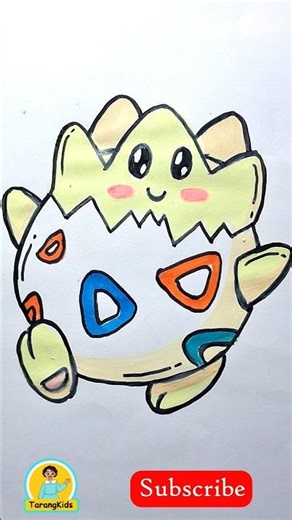 Let's Draw Our cute Togepi😊✨️ #fanart #viralvideo #pokemon #shorts #kids