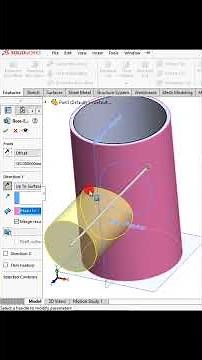 Solidworks tips : Extrude with offset and up-to surface option #cad #3dmodel