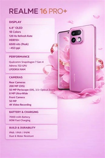 Realme 16 Pro Plus brings a premium display, powerful Snapdragon performance