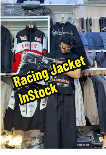 White Racing Jacket Available Now