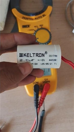 How To Capacitor Check With Clamp Meter | Condenser Testing | Shorts | Viral