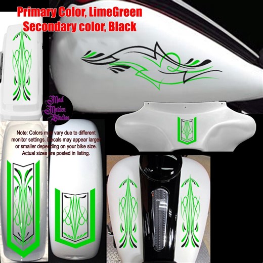 Motorcycle Pinstripe Vinyl Graphics Set: Universal Fit - Etsy