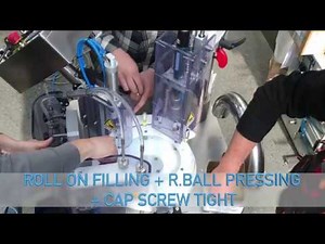 MINILINE: PERFUME VIAL and MIGNONS filling and capping machine