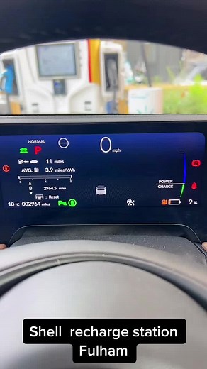 Recharging at Shell Recharge Station in Fulham