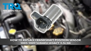 How to Replace Crankshaft Position Sensor 2005-2009 Subaru Legacy 25L H4