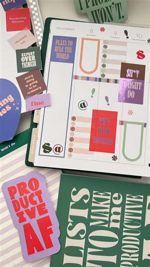 Happy Planner® | Customizable Planners, Journals & Stickers on Instagram: "Some days call for structure, and other days just need space to be honest. The Current Mood Collection was made for planning that doesn’t pretend everything is perfectly polished. With bold covers, playful phrases, and room to write things out your own way, it fits the ups, downs, and everything in between."