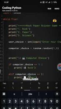 💡Python Rock Paper Scissors Game 🎮 | Python Mini Project for Beginners | Python Project