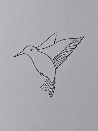 새 그리기.^^ #minidrawing #새 #볼펜 #howtodraw #bird