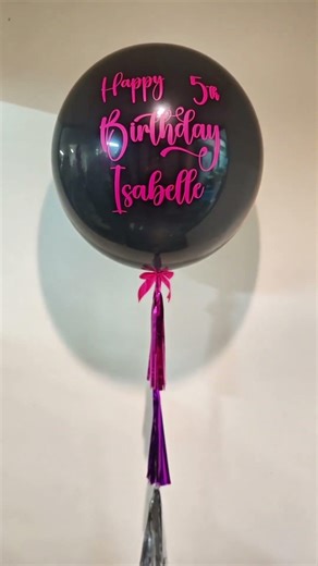 Can Believe it! Black and Hot Pink Balloon looks so striking!!!