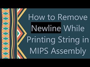 How to Remove Newline While Printing String in MIPS Assembly