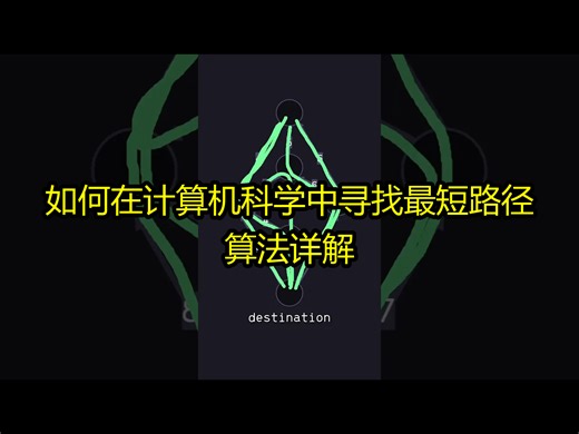 如何在计算机科学中寻找最短路径：算法详解 #编程 #技术 #软件开发 #计算机科学 - b001