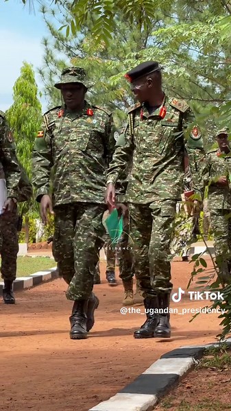 The Ugandan Presidency (@the_ugandan_presidency) - The Chief of Defense Forces, Gen Muhoozi Kainerugaba is seen arriving at the Kaweweta Basic Military School, a Uganda People's Defence Forces (UPDF) training facility, to preside over a historic pass-out ceremony. This event marks the graduation of the largest cohort of soldiers in Uganda's history, highlighting the country's ongoing efforts to strengthen its military capabilities and ensure national security. #Museveni