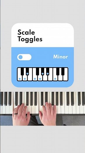 Minor/Dorian Scale Toggle #learnpiano #piano #musiceducation#pianoscales