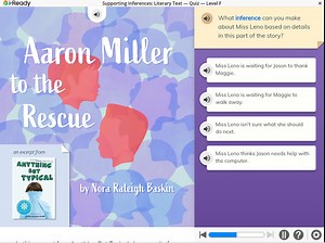i-ReadySupporting Inferences: Literary Text — Quiz — Level F... | Filo