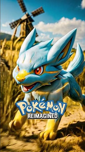 Shiny Electrike ➡️ Mega Manectric | Pokémon Reimagined #megaevolution #pokemonai