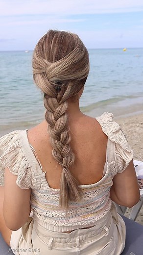1.1M views · 10K reactions | ✨ How to Fake a French Braid – would you try this hack?  #FakeFrenchBraid #FauxBraid #EasyHairstyle #QuickAndChic #PrettyAndSimple #EverydayHairstyle #HairstyleInspo #BraidGoals #ChicAndEasy #HairMagic | Another Day Another Braid | Facebook