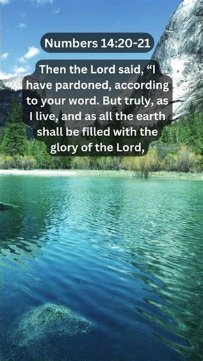 Jesus Saves | Numbers 14:20–21 Daily Bible Verse