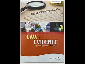 LEV3701 Learning Unit 4 Stages in the trial process and presentation of Oral evidence