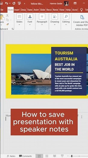 How to save presentations as a PDF with speaker notes #powerpoint #shorts