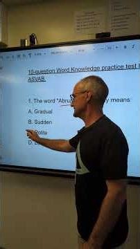 ASVAB Word Knowledge Abrupt #asvab