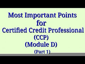 Certified Credit Professional (CCP) - Module D - Part 1 || Export Finance || IIBF