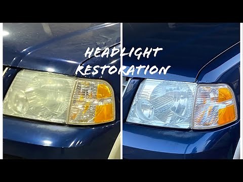 How To Restore Plastic Headlights Lenses - Easy & Quick