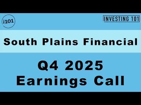 South Plains Financial SPF I Q4 2025 Earnings Call