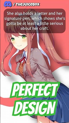 Monika was designed PERFECTLY! | #ddlc #ddlcmonika