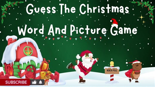 Christmas Word and Picture Guessing Game | ESL Activities | 4K