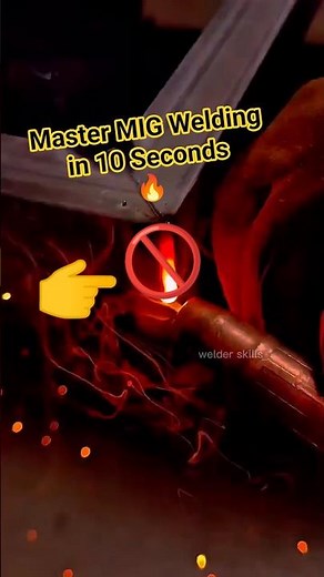 Perfect MIG Welding in 10 Seconds (Beginner Guide) #welding #metalwork #welder #migwelding #weld