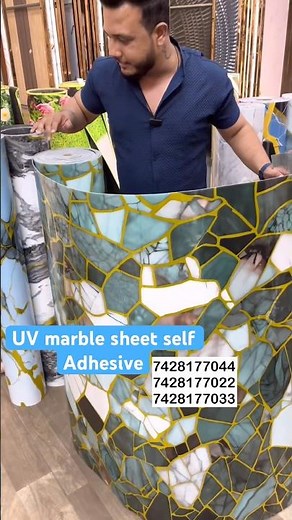 Buy UV marble sheet Self adhesive