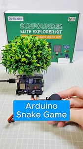 24K views · 83 reactions | Snake Game on Arduino UNO R4 WiFi - SunFounder Elite Explorer Kit #arduino #electronics #engineering #unitedstates #sunfounder #arduinoproject #electricalengineer #arduinokit #diy #techie #electrocircuit #circuitdesign #electronics #electrical #microcontroller #techy #tech #elektronik #voltages #robot #electronicsstuff #arduinoide #education #electronicengineering #arduinoproject #DIY #stemeducation #explore | SunFounder OpenSource | Facebook