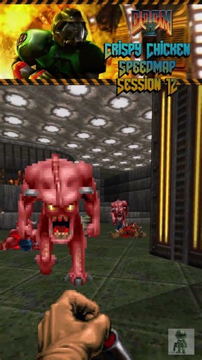 Doom 2 - Crispy Chicken Speedmap Session 12 - #doom #doom2 #games #retrogaming #doomwad #gameshorts