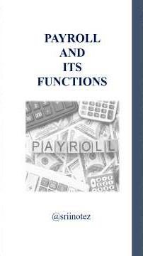 Payroll & its Function #payroll #payrollprocessing #payrollsoftware #payrolltaxes #payrollmanagement
