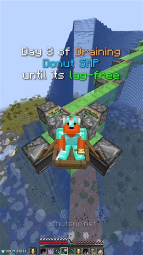 Day 3 of draining Donut SMP until its lag-free | #donutsmp #teamdrain #teamflood #draining #flooding