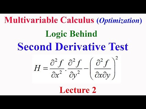 Multivariable Calculus Lecture 2 (Optimization) Proof : Logic behind second derivative test AB-C^2