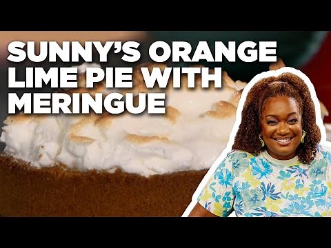 Sunny Anderson's Orange Lime Pie with Meringue Topping | Cooking for Real | Food Network