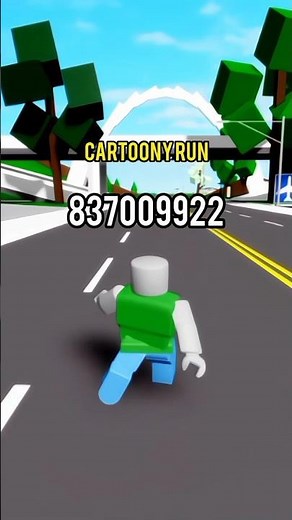 New Cartoony Run Animation ID Code | Roblox Brookhaven Run Pack #roblox #brookhaven