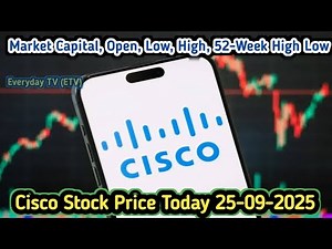 Cisco (CSCO) Stock Today | 24-Hour High & Low, Market Cap, 52-Week Range & Ranking | Cisco Stock