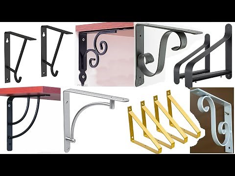 Wall mounted metal shelf bracket ideas