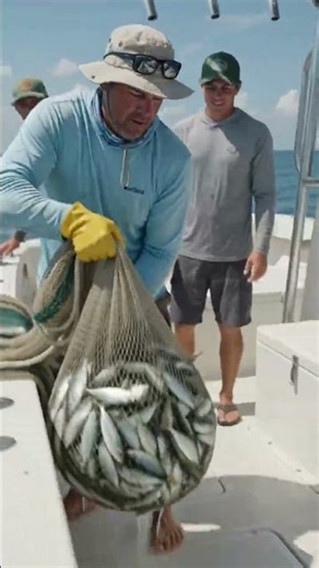 Massive Fish Catch! 🐟 Epic Fishing Haul on the Open Sea
