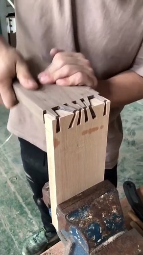The method of making dovetail mortise and tenon structure-2#springdiy #woodworkingproject #woodworking #woodworkingtools #woodworkingtips #fyp