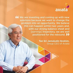 193K views · 32 shares | In a web-based interview by The Edge recently, Axiata’s Group CEO Tan Sri Jamaludin Ibrahim discusses industry impacts following the COVID-19 pandemic and how the heightened need for digitisation enables telcos to play a more critical role in the new normal. See the full article here: https://bit.ly/37kWpVI #AdvancingAsia #ThisIsAxiata | Axiata | Facebook