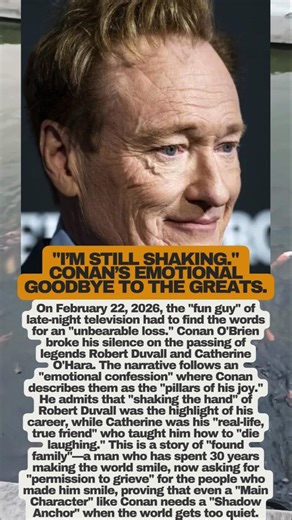 Conan O'Brien’s TEARFUL Goodbye to Robert Duvall & Catherine O’Hara 🕯️ #ConanOBrien #rip