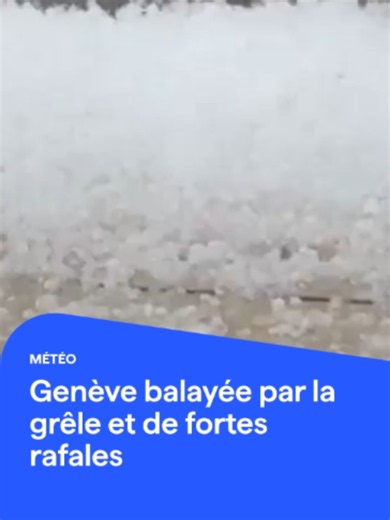 🇨🇭 De fortes pluies, de la grêle et de violentes rafales ont frappé Genève, notamment Plan-les-Ouates, lundi. De nouveaux orages sont attendus ce mardi soir.